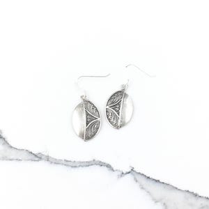 Vintage 925 Sterling Silver Filigree Dangle Earrings