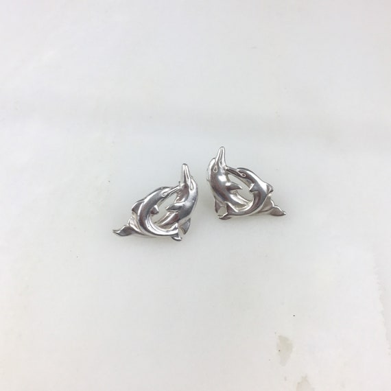 Vintage 925 Sterling Silver Dolphin Ocean Beach S… - image 3