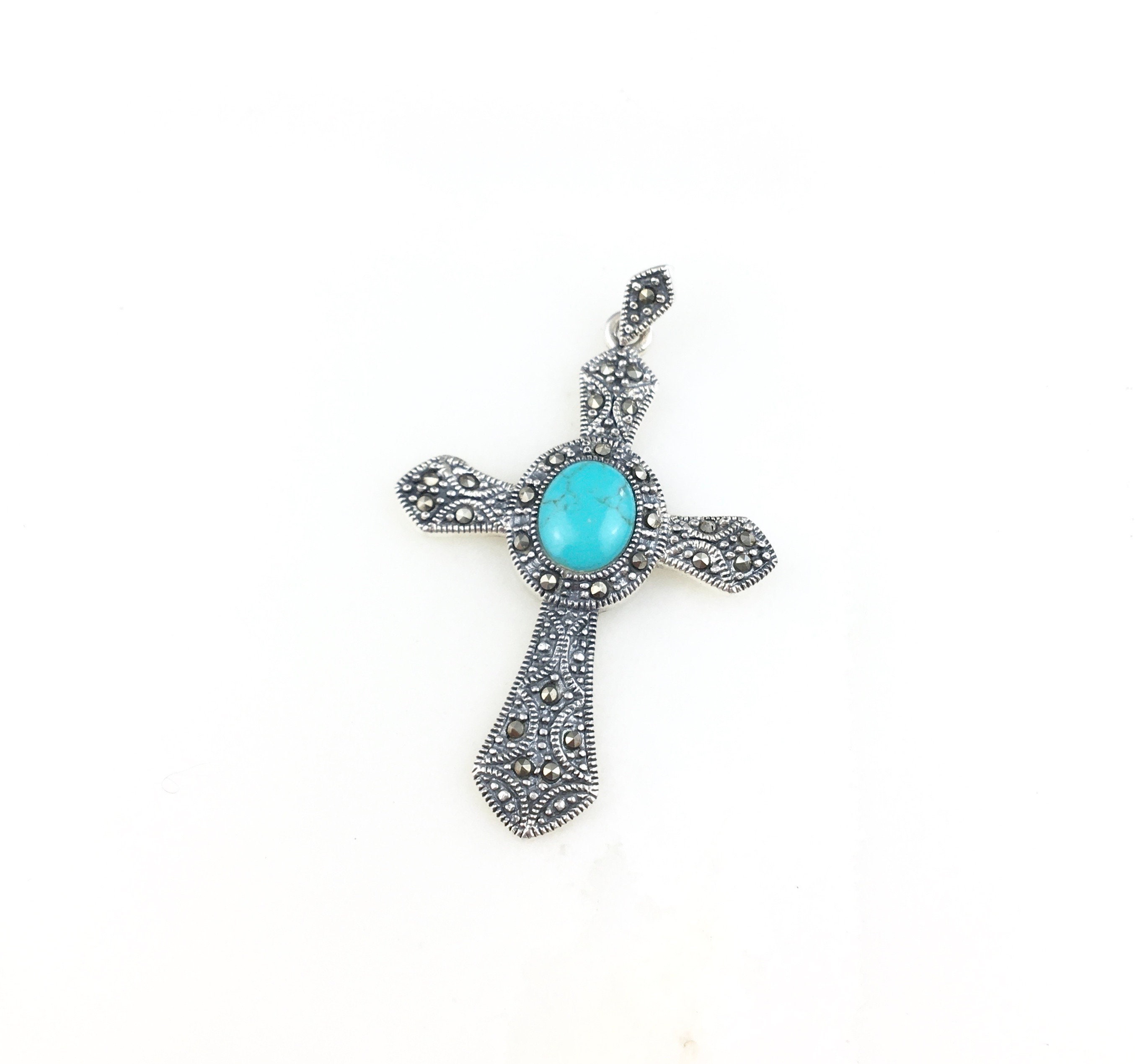Marcasite Cross - Etsy Marcasite Cross - Etsy