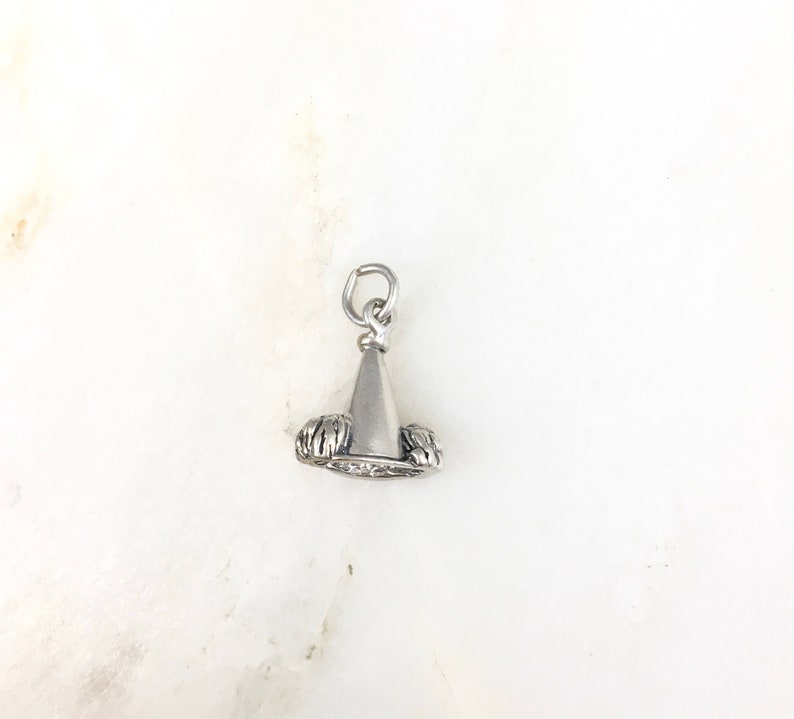 Vintage 925 Sterling Silver Cheerleader Megaphone Pom Pom Charm