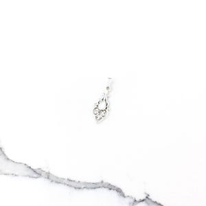 Vintage 925 Sterling Silver Mother of Pearl Filigree Pendant Necklace