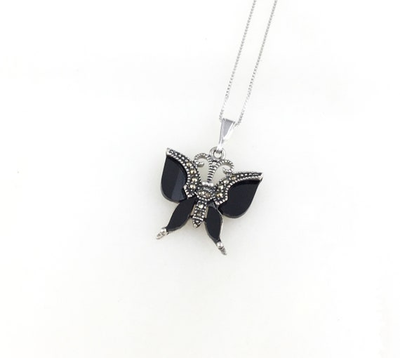 Vintage 925 Sterling Silver Marcasite 