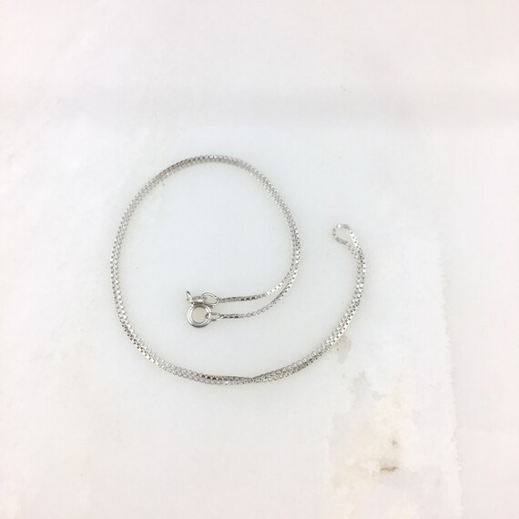Vintage 925 Sterling Silver Minimal Chain Link Ch… - image 2