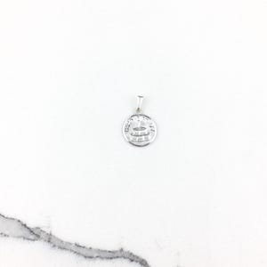 Vintage 925 Sterling Silver Happy Birthday Charm Pendant Necklace