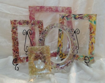 Photo frame made from YOUR flowers