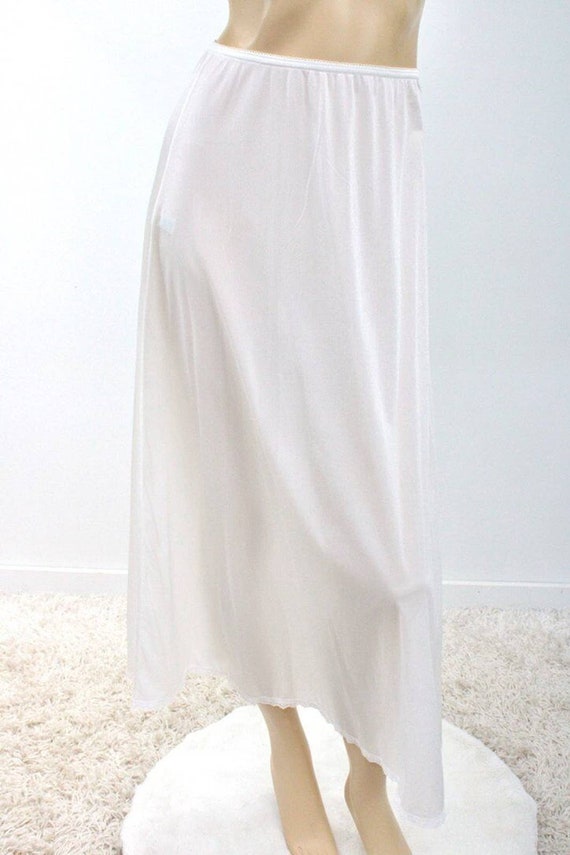 Long Maxi Half Slip Small Formal White Nylon A Li… - image 2