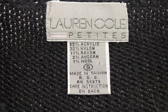 Vintage Lauren Cole Sweater Womens Small Color Bl… - image 7