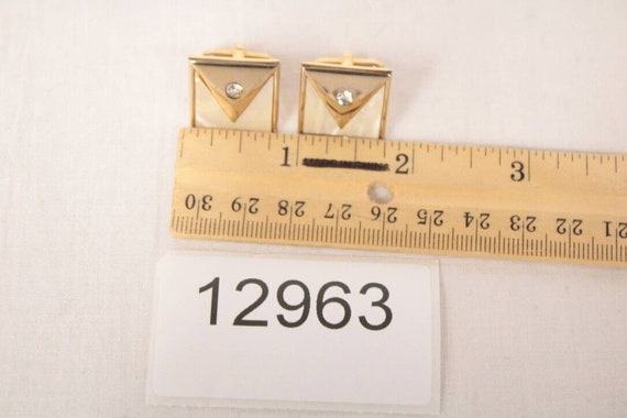 Vintage Mid Century Swank Cufflinks Square Envelo… - image 4