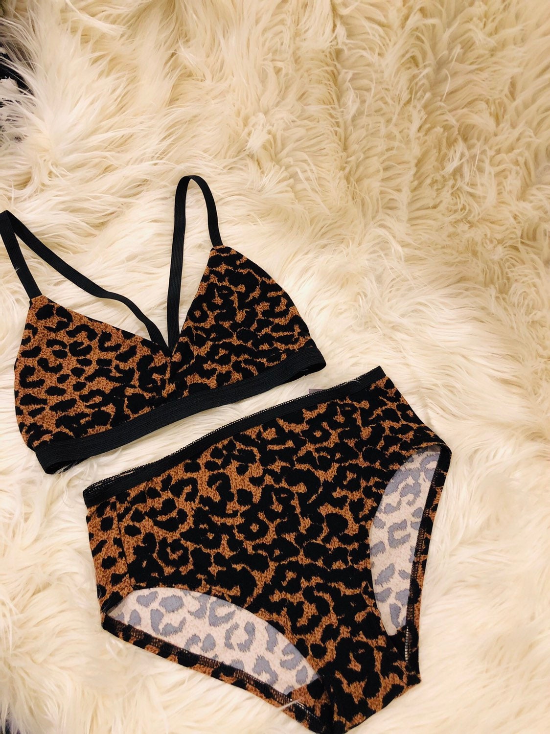 cheetah print bralette