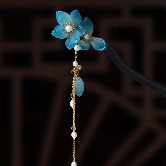 Vintage Floral Hair Fork Amazon.com : Arvintas 2 Count Chinese Flower Hair Stick  main image 2