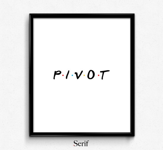 Pivote Rachel Green Ross Cita Gellar Pelicula Cita Arte Etsy