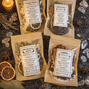 Ritual Simmer Pot – Intentiemix – Energiereset • Bescherming • Overvloed • Liefde