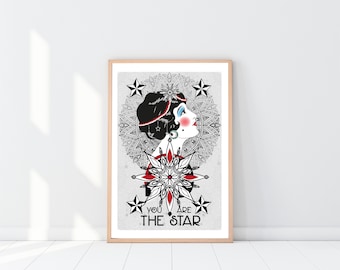1920s Art Deco Print: Vintage Fashion Illustration, "The Star" whimsical home wall art unusual print gift stylish prints for home