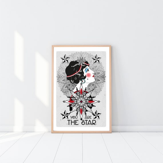 1920s Art Deco Print: Vintage Fashion Illustration, "The Star" whimsical home wall art unusual print gift stylish prints for home