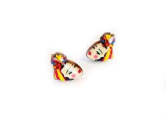 Vintage Lady EarringsRetro 1950&#39;s style jewellery 1950&#39;s vintage inspired jewellery Rockabilly style Mannequin Heads mid century earring