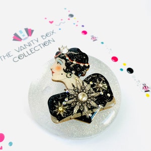 Art Deco Star Brooch: Handcrafted Roaring 20s Style Pin