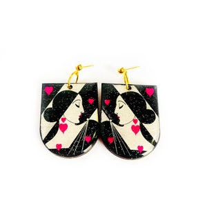 great gatsby earrings charleston earrings art deco roaring 20s style jewellery art deco period jewellery retro earrings art deco black white