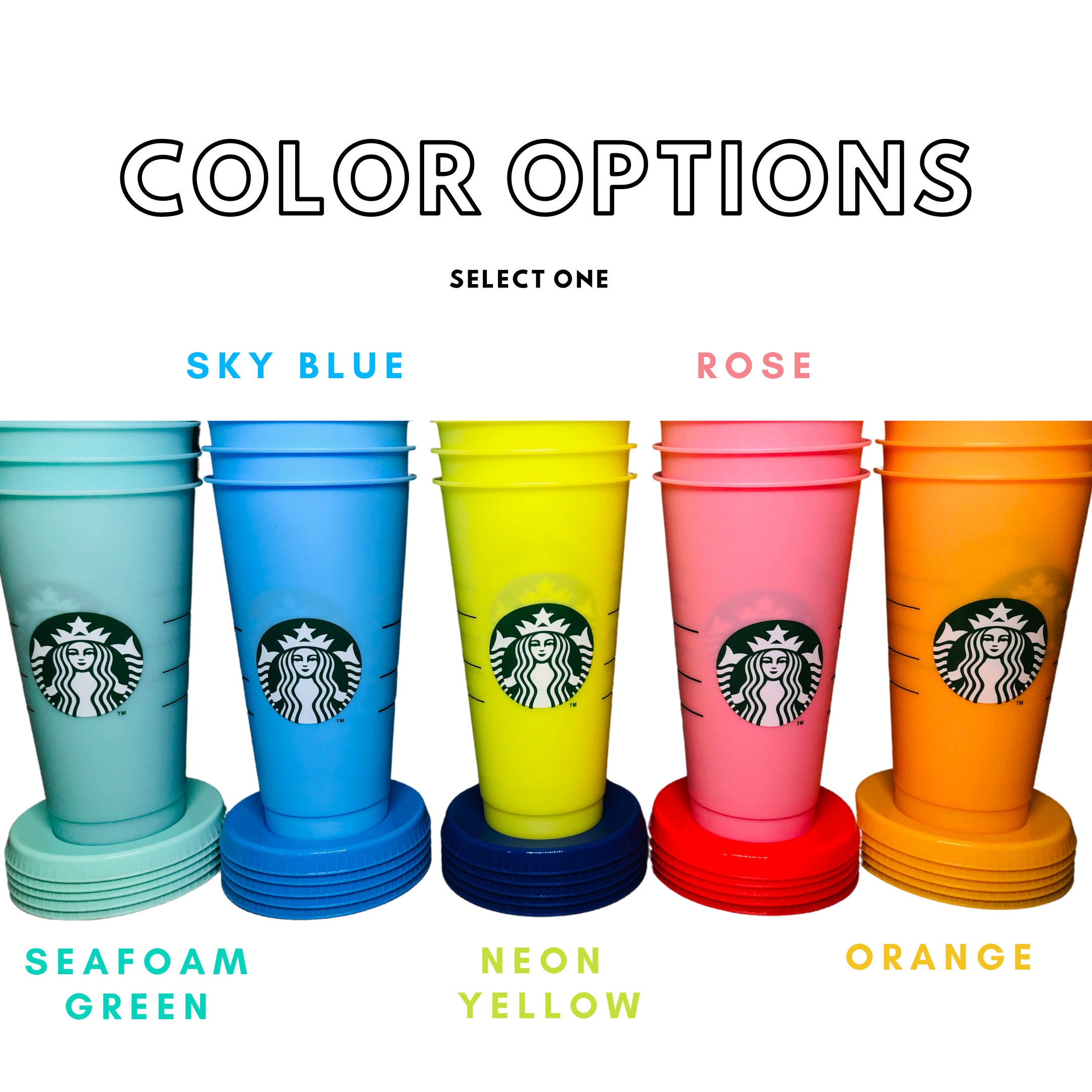 NEW - Limited Edition - SUMMER 2020 - Blank Starbucks Color Changing