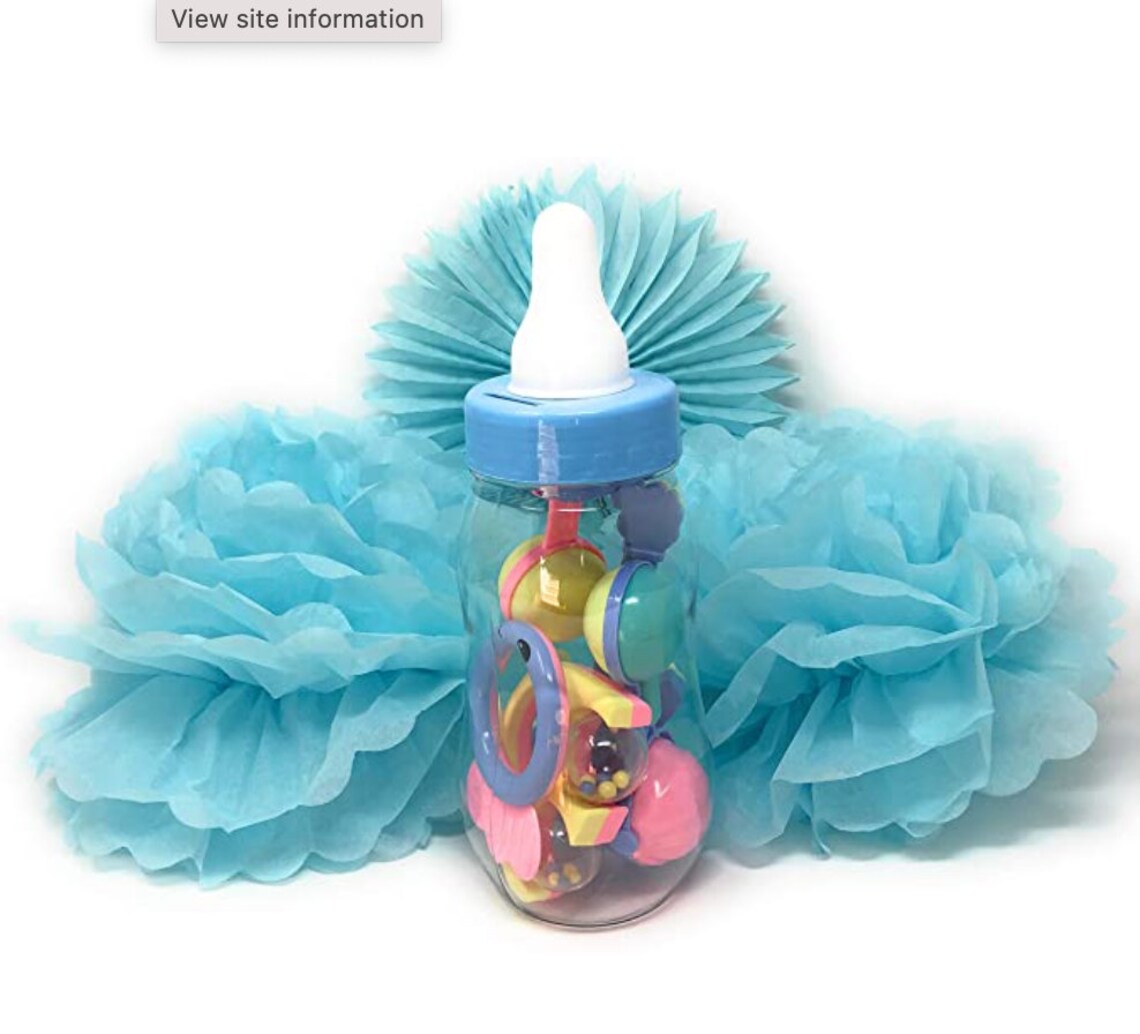 Plastic Jumbo Baby Bottle 11in Filled with Party Favors for Etsy