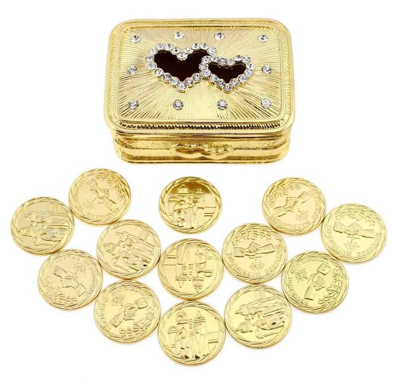 Gold Wedding ArrasWedding Unity Coin Set Arras de Boda Etsy