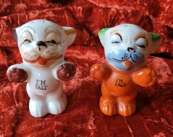 Vintage Bonzo Dog Salt Shaker Set