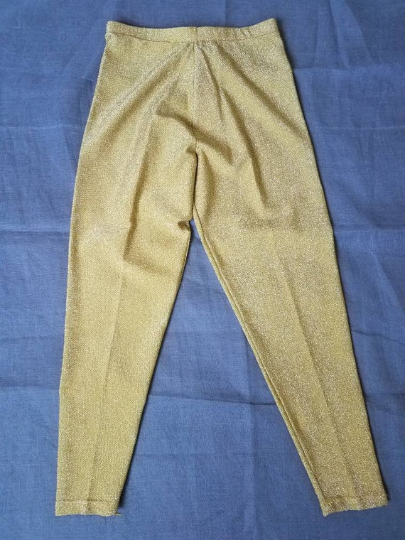 Vintage 1990's deadstock Tripp NYC Gold Glitter P… - image 3