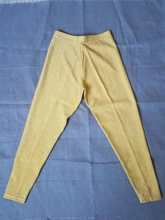 Vintage 1990's deadstock Tripp NYC Gold Glitter P… - image 2