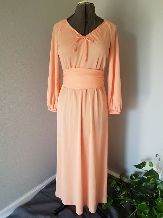 1970's Tangerine Dream Long Dress// Vintage// Crea