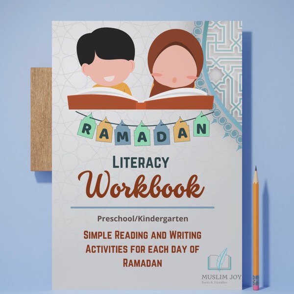 Ramadan Literacy Workbook/Preschool-Kindergarten/Ages 4-5, INSTANT PDF