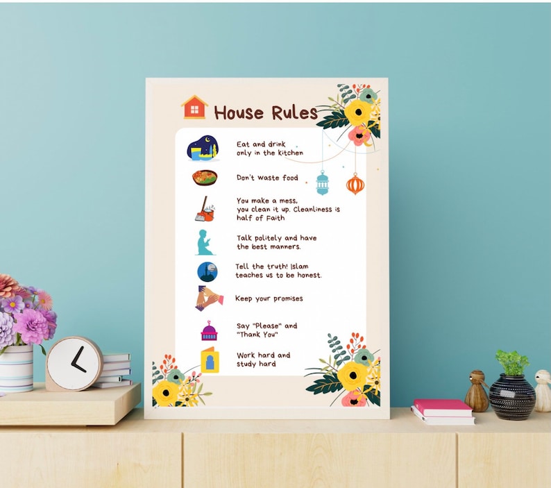 Islamic Posters, Printable Muslim Posters, Muslim Wall Art for kids, Islamic Reminders, Muslim Posters, Islamic Wall Art image 1