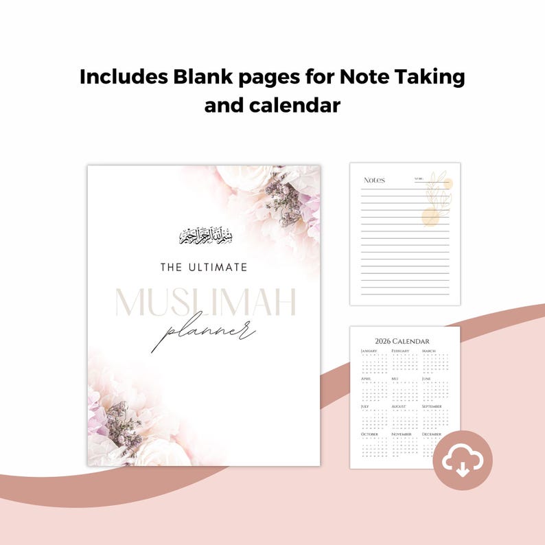 Muslim Planner Digital, Daily Islamic Planner, Quran Tracker, Salat Tracker, Monthly Weekly Islamic Planner, Muslim Women Journal image 5