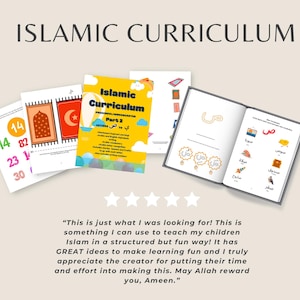 Islamic Preschool/Kindergarten Curriculum, ages 4-6, Islamic Printable, Instant Download, Muslim Activity Sheets, Ramdan activity Book