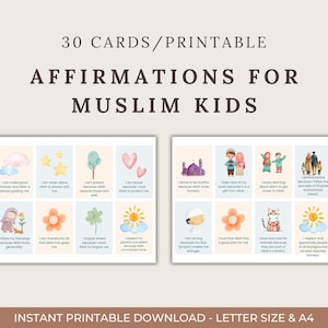 Karty z afirmacjami islamskimi dla dzieci muzułmańskich, Afirmacje muzułmańskie, Afirmacje islamskie dla dzieci, Karty z afirmacjami muzułmańskimi, Karty ramadanowe