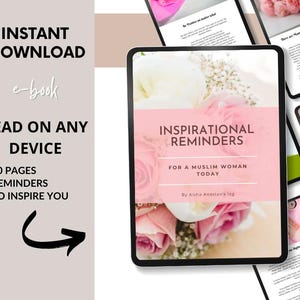 Inspirational Reminders for Muslim Women, e-book or Muslim Women, Islamic Reminders, Muslim Women Book/Muslim journal/Muslimah/ Islamic Gift