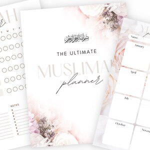 Muslim Planner Digital, Daily Islamic Planner, Quran Tracker, Salat Tracker, Monthly Weekly Islamic Planner, Muslim Women Journal image 2