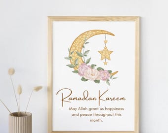Ramadan Kareem Wall Art, Ramadan Mubarak Wall Art, Ramadan Kareem, Ramadan Wall Art, Ramadan sign, Ramadan Kareem Print, welcome Ramadan