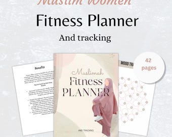 Muslim Planner Digital, Muslimah Fitness Planner, Daily Islamic Planner, Monthly Weekly Islam Planner, Ramadan Journal, Muslim Women Journal