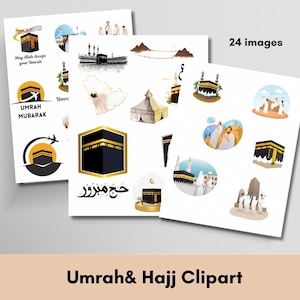 Umrah and Hajj ClipArt, Umrah Stickers, Hajj clipart, Umrah clipart, Muslim stickers, Muslim clipart, Hajj and Umrah gifts