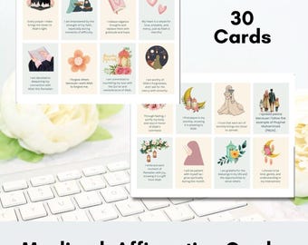 Islamic Affirmation Cards for Muslimah, Ramadan affirmation cards, Muslim affirmation cards, Ramadan affirmations, Muslim Woman Affirmations