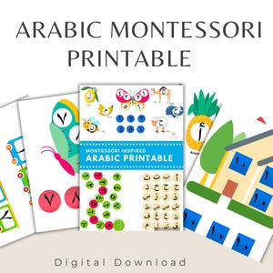 Arabic Alphabet Printable, Arabic Printable for kids, Arabic Alphabet and numbers Printable