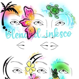 Printable Face Painting design menu