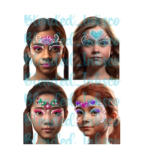 Printable face paint designs
