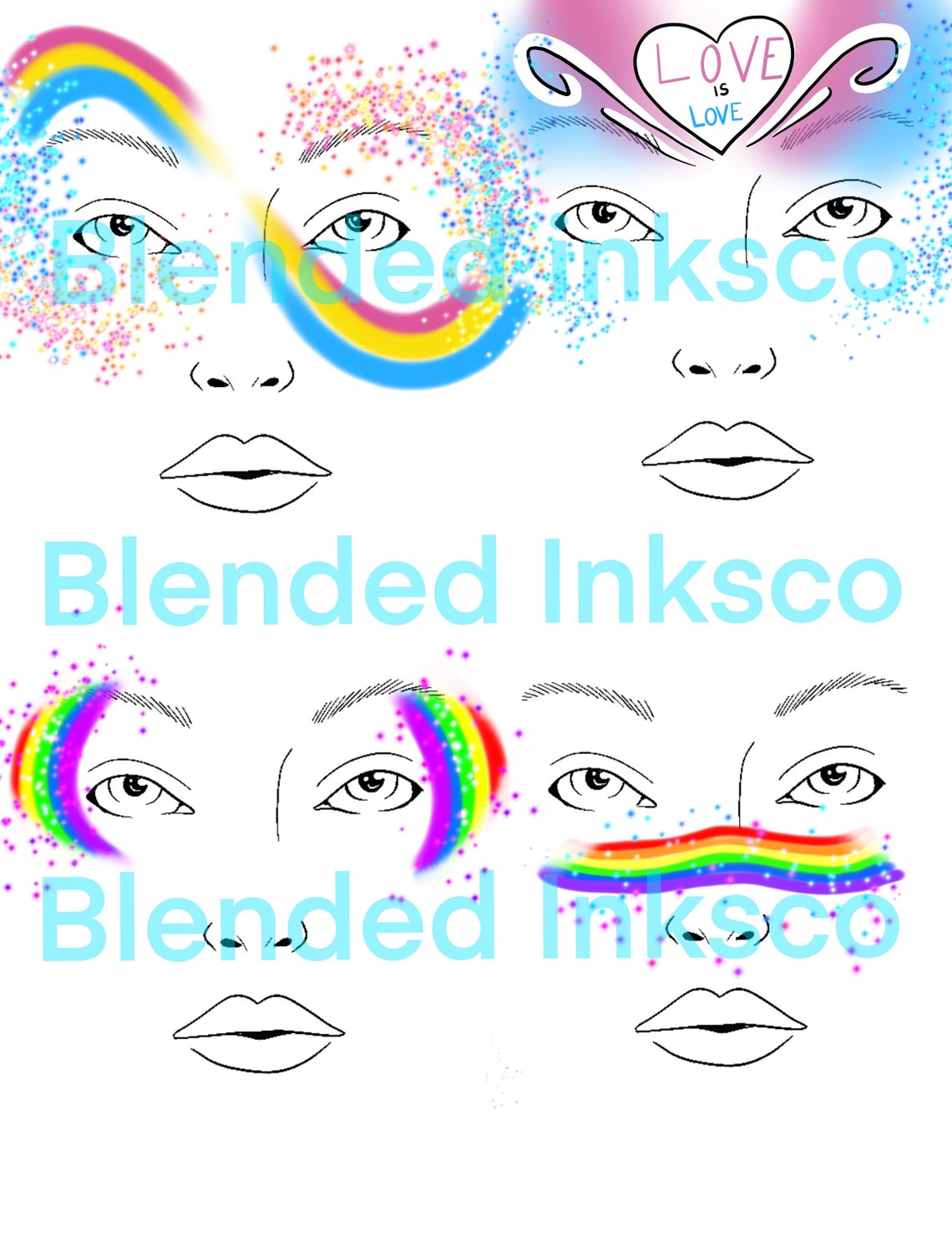 Printable Face Painting Designs - Etsy