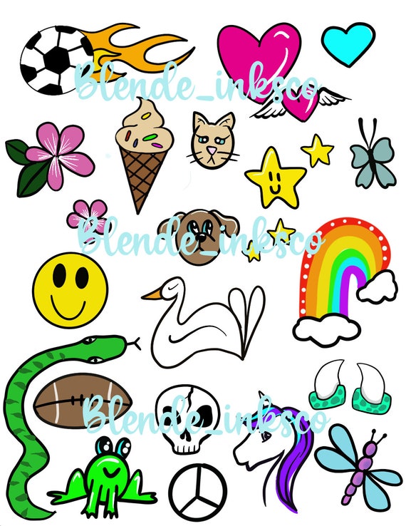 Simple Face Painting Sheet