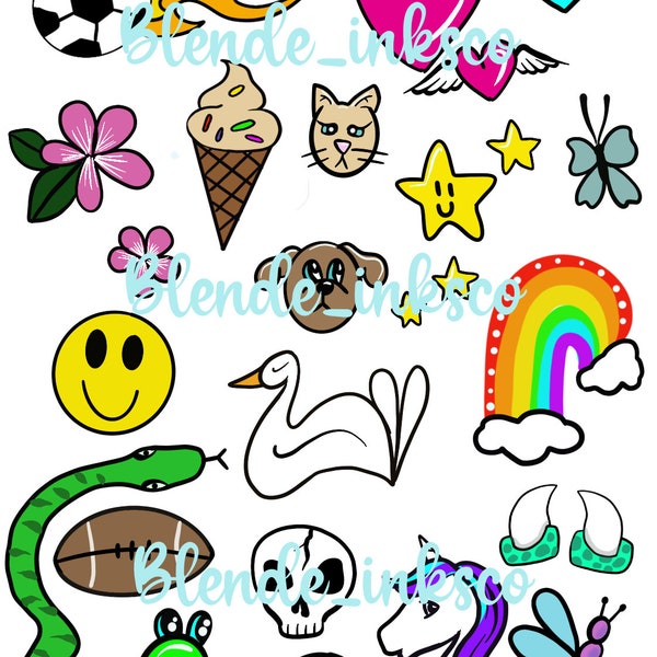 Png file face painting choice board