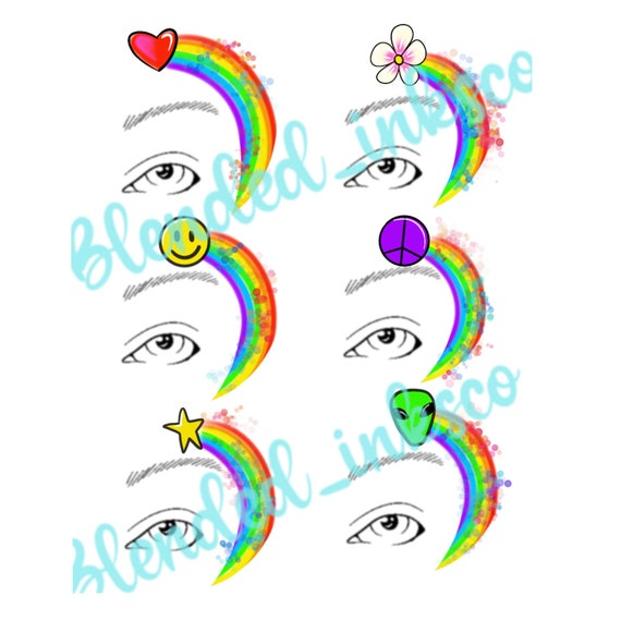 Eye can see a Rainbow!  Eye face painting, Face painting designs