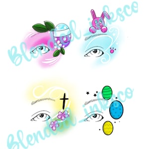 Printable Easter face paint menu