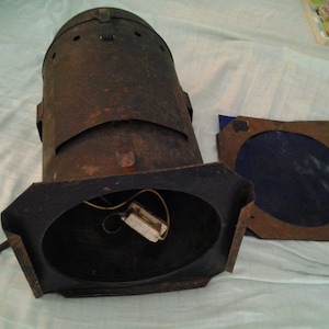Vintage Rusty Dusty Theater Light