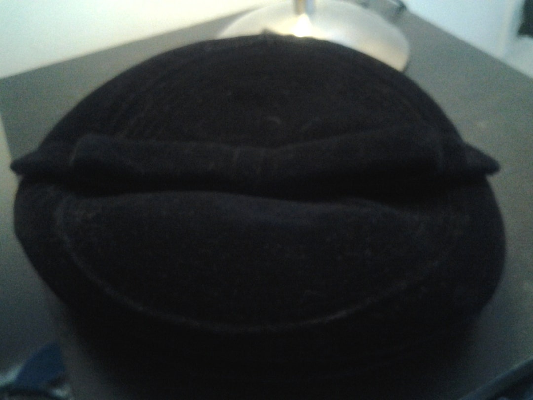 Vintage David Jones' Black Velvet Beret Hat Etsy
