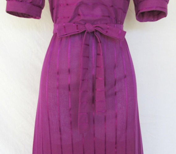 Oops California Dress Purple Ribbon 1960's Dress - image 5